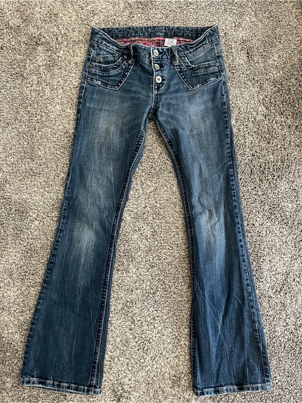 Mudd Y2K Medium Wash Low Rise Bootcut Jeans